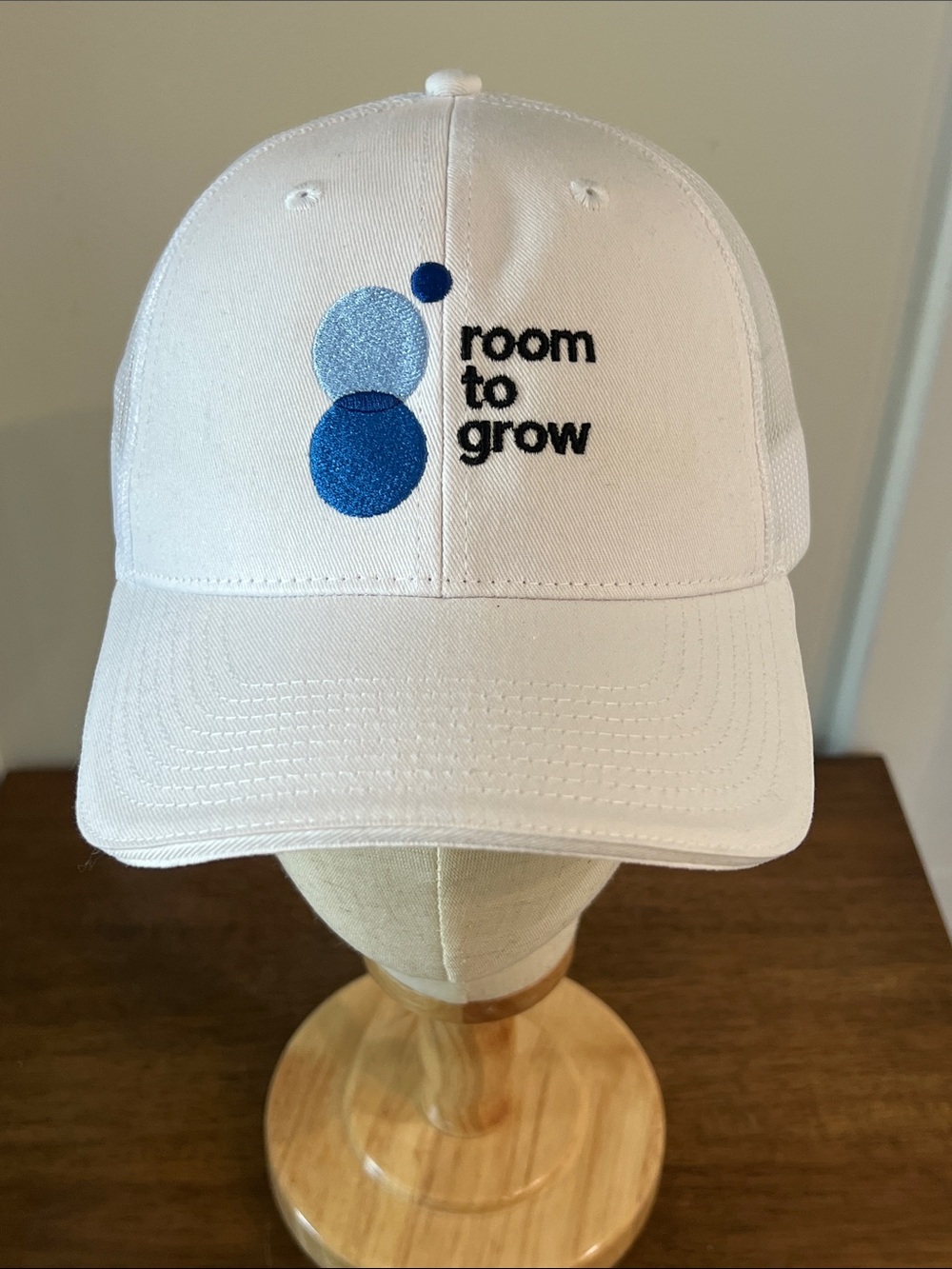 ROOM TO GROW White Mesh Baseball Cap